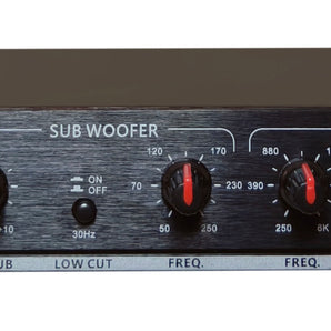 MR DJ DXO200 PRO PA DJ Club Stereo 2 Way Plus Subwoofer Crossover Output