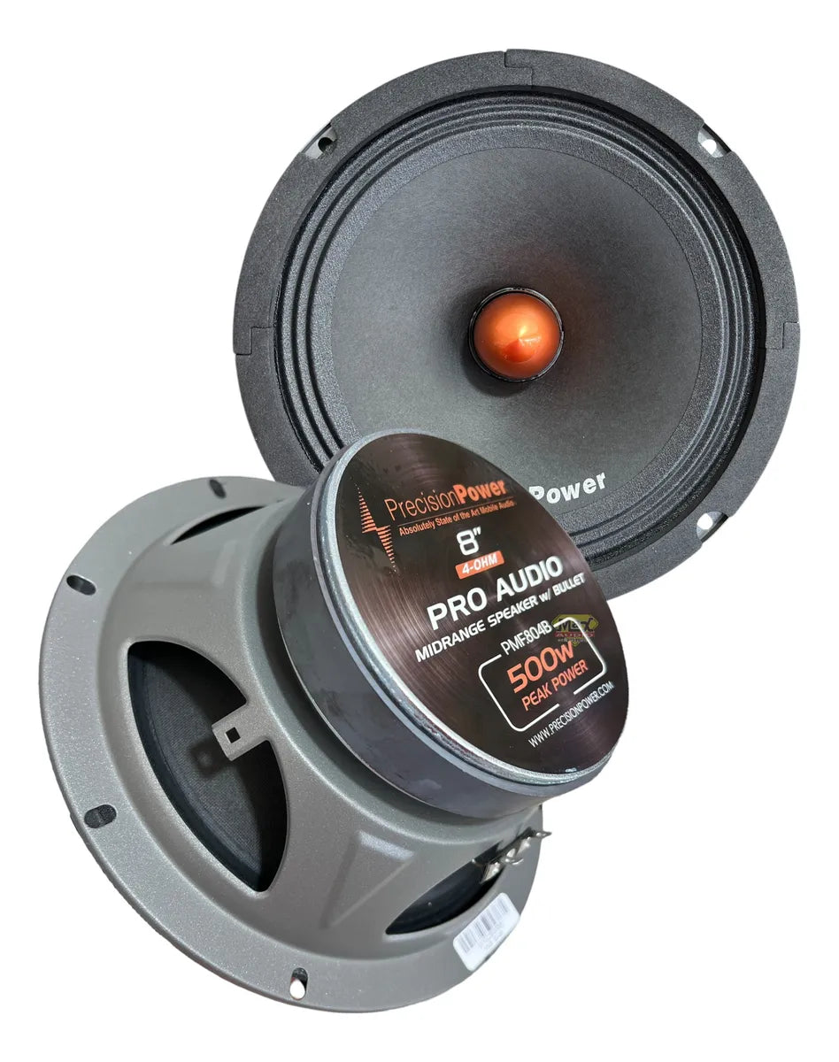 Precision Power PMF.804B 8" 500w Mid Range Bullet Audio Speaker
