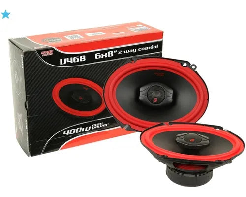 Cerwin Vega V468 Vega Series 6×8″ 75W RMS (400W Peak Power Handling) 2-way Coaxial Speaker Set