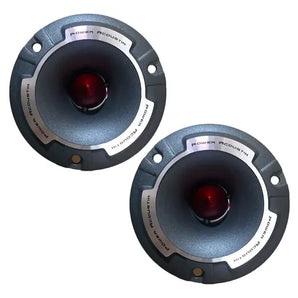 Power Acoustik PRT-30 3.75" Aluminum Super Bullet Pro Audio Tweeters Pair