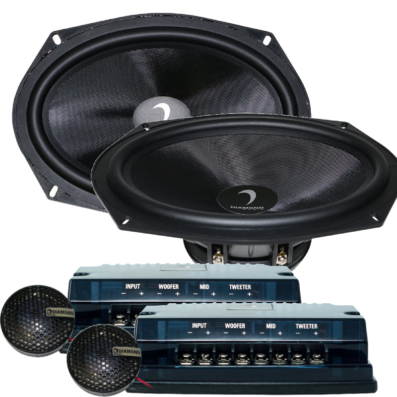 2 Diamond Audio DES69C DES Series 6x9" 2-way Component System