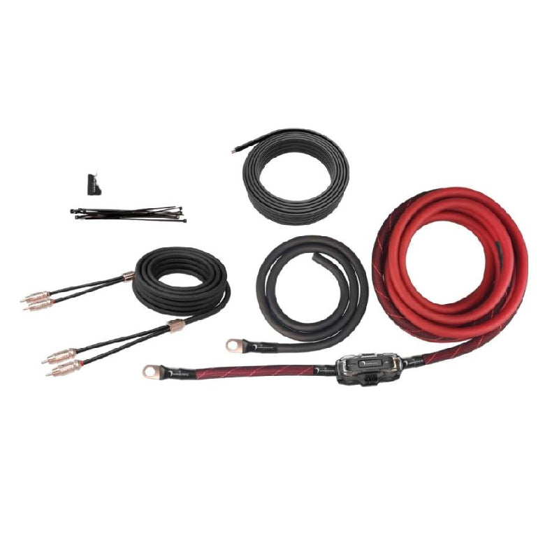 Diamond Audio HX82 2-Channel 8 Gauge Amplifier Installation Kit W/ RCA Interconnect and 20 ft Speaker Cable