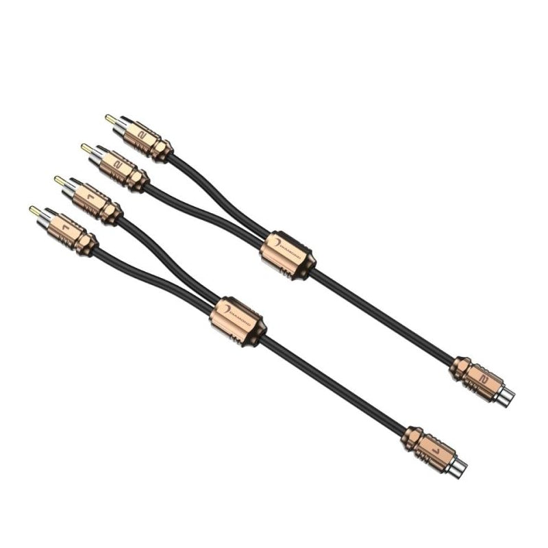 One Pair Diamond Audio HXY2M One Female to Two Male