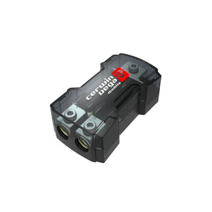 Cerwin Vega CAGU300 Dual Fuse Mounted AGU Fuse Holder with Cover & 1 -1/0 Gauge Input & 2- 4/8 Gauge Outputs