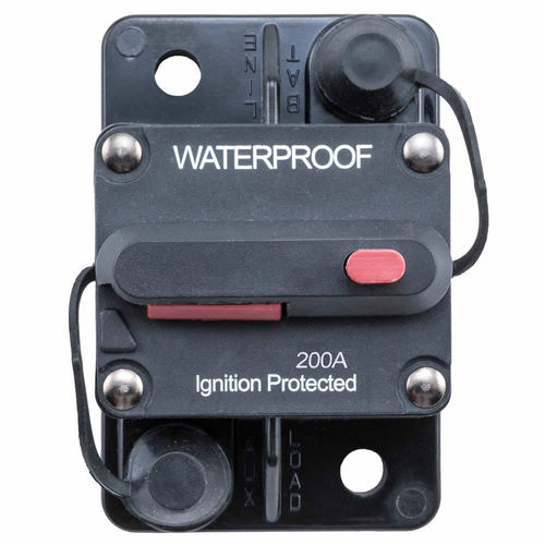 Install Bay E-CB200MR Circuit Breaker Manual Reset IP67 Rated - 200 Amp