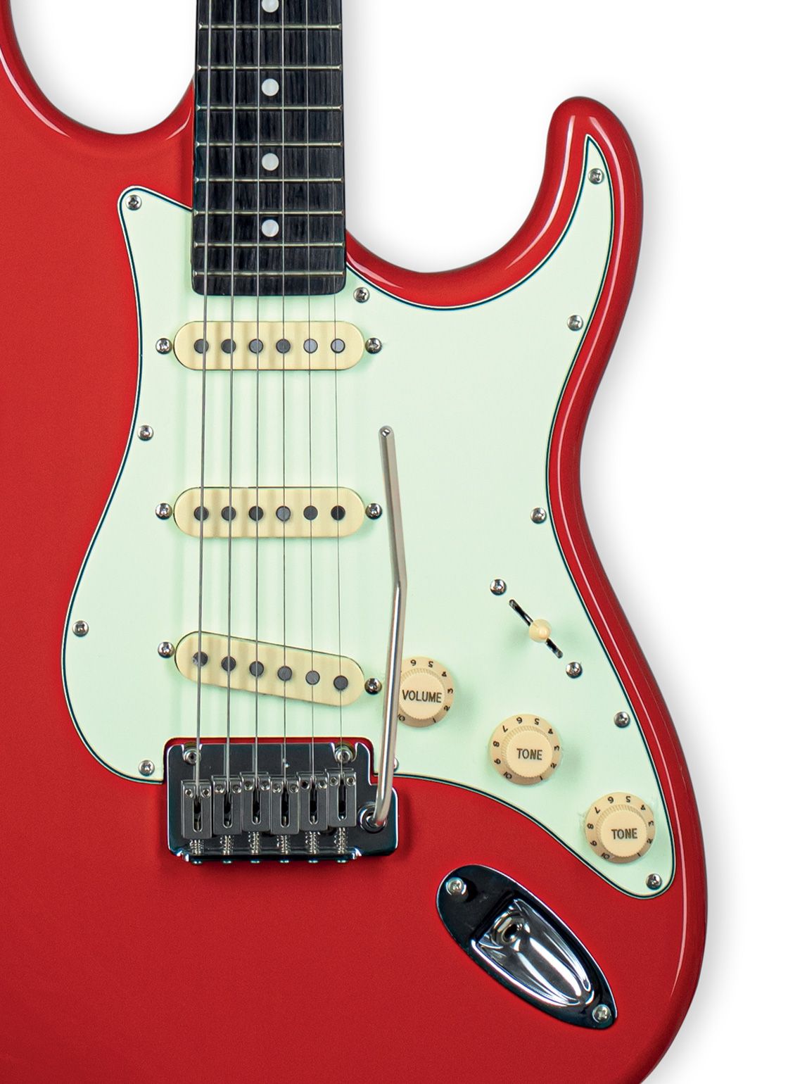 Tagima EA PRO 3-FR-DF/MG Electric Guitar - Fiesta Red