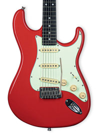 Thumbnail for Tagima EA PRO 3-FR-DF/MG Electric Guitar - Fiesta Red