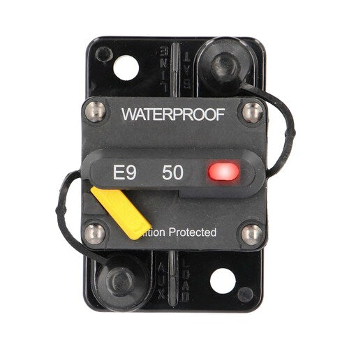 Install Bay EL-CB50MR Circuit Breaker Manual Reset w/LED 50 AMP