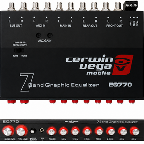 Cerwin Vega EQ770 7-Band Graphic Equalizer + BXPRO2 Digital Bass Processor