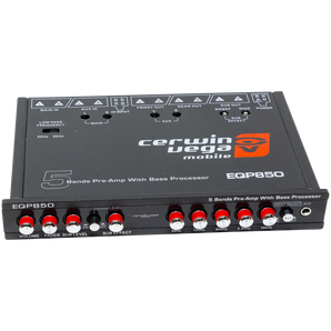 Cerwin Vega EQP850 5 Band Pre-Amp Equalizer with Bass Processor