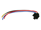 Install Bay ERS-123 locking relay socket with 12 inch lead wire, featuring black, red, blue, yellow, and white wires.