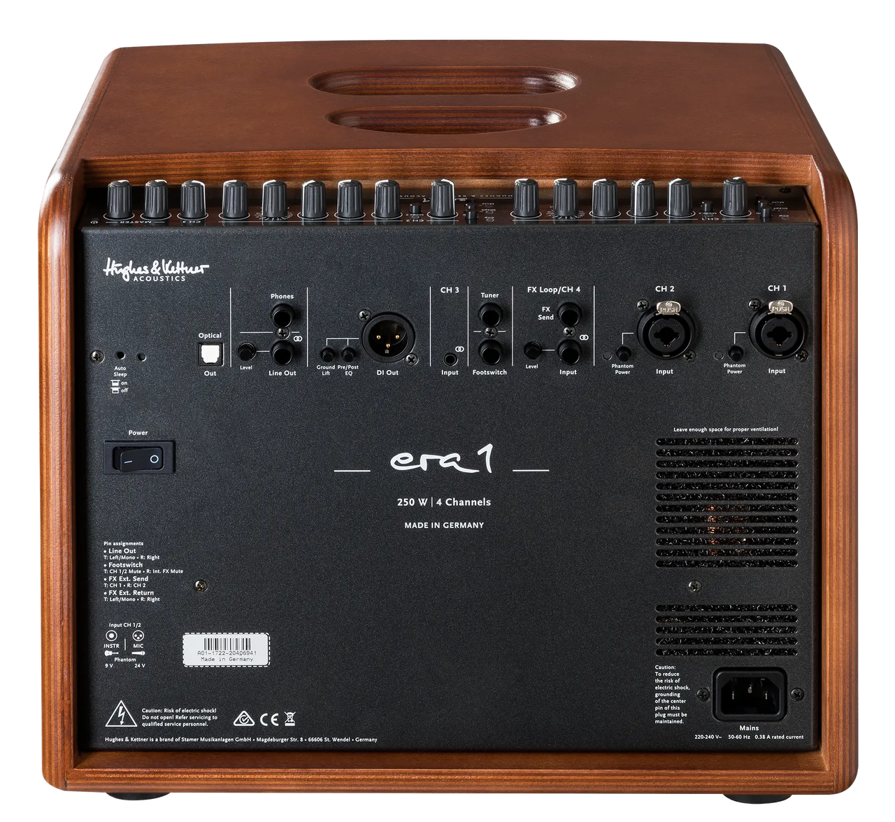 Hughes & Kettner ERA1/BK ERA 1 250-watt Acoustic Combo Amp - Black