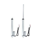 Install Bay FLIN10 linear actuator shown from two angles with visible wiring for installation.