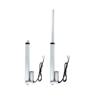 Install Bay FLIN12 linear actuator with extended rod and wiring for efficient automation.