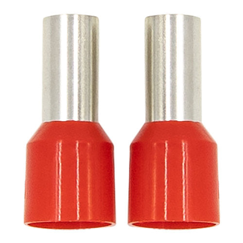 Install Bay FRL8RD Ferrules - Red 8GA - 50 Per Bag
