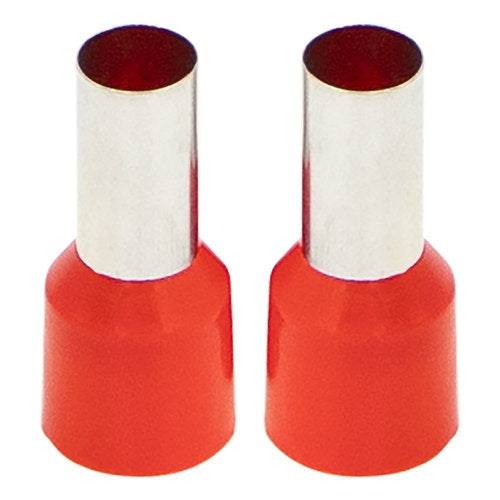 Install Bay FRL8RD Ferrules - Red 8GA - 50 Per Bag