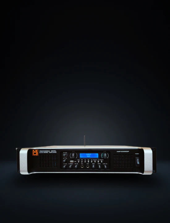 MR DJ AMP2000DSP 2Ch Class AB 2000W PA DJ Power Amplifier Onboard DSP Bluetooth USB