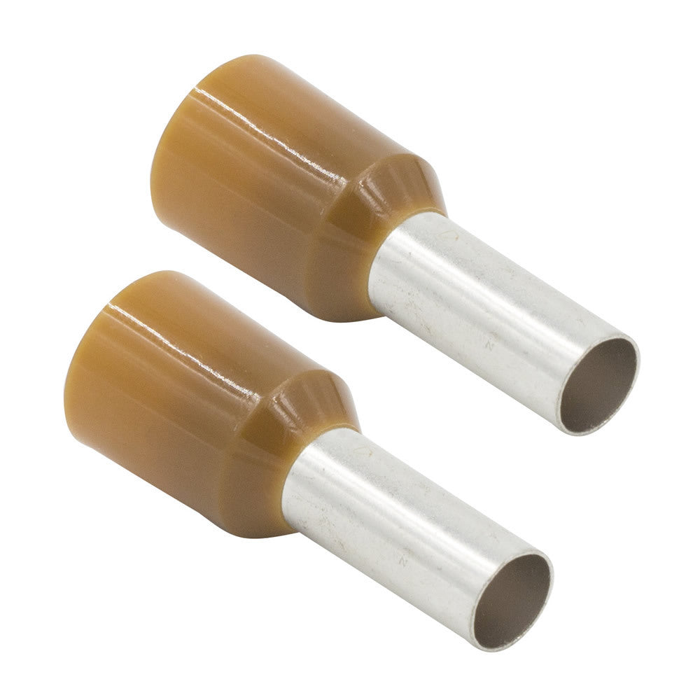 Install Bay FVBR8 Brown 8 GA Ferrules - Package of 100