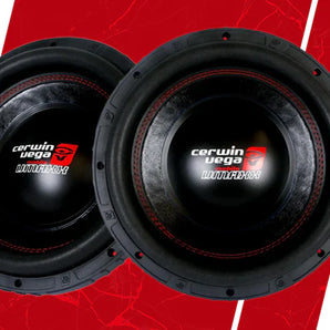 2 Cerwin Vega VMAX8D4 1000W 8” VMAXX Series Dual 4-ohm Subwoofer