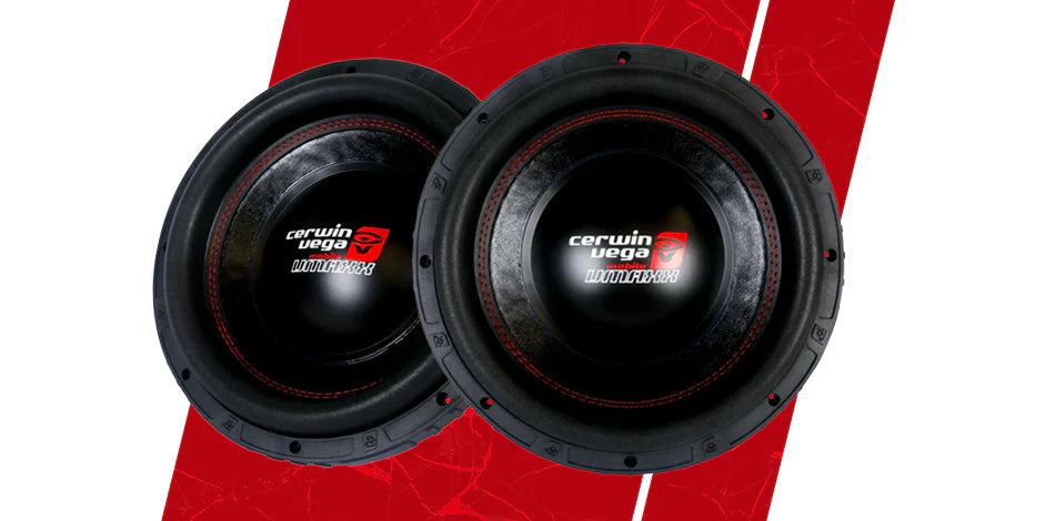2 Cerwin Vega VMAX8D4 1000W 8” VMAXX Series Dual 4-ohm Subwoofer
