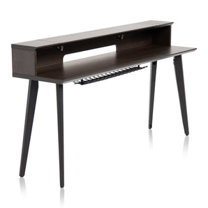 Gator Frameworks GFW-ELITEKEYTBL88-BRN Elite Furniture Series 88-Note Keyboard Table in Dark Walnut Finish