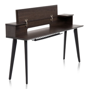 Gator Frameworks GFW-ELITEKEYTBL88-BRN Elite Furniture Series 88-Note Keyboard Table in Dark Walnut Finish
