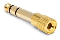 Thumbnail for Hosa GHP-105 1/4 inch TRS Male to 3.5mm TRS Female Headphone Adapter
