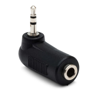 Hosa GMP-467 3.5mm TRS Female to 2.5mm TRS Male Right-angle Adapter