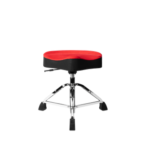 Gator Cases GP-DTH-ASD-RD Air Glide Drum Throne Saddle Seat- Red