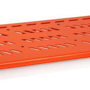 Gator Cases GPB-XBAK-OR Orange Aluminum Pedal Board - XL w/ Carry Bag