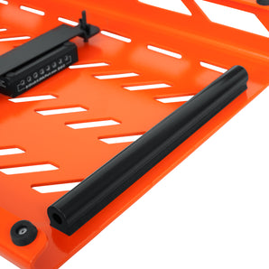 Gator Cases GPB-XBAK-OR Orange Aluminum Pedal Board - XL w/ Carry Bag