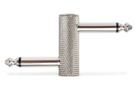 Thumbnail for Hosa GPP-146 1/4 inch TS Male to 1/4 inch TS Male Offset Guitar Pedal Crank Coupler