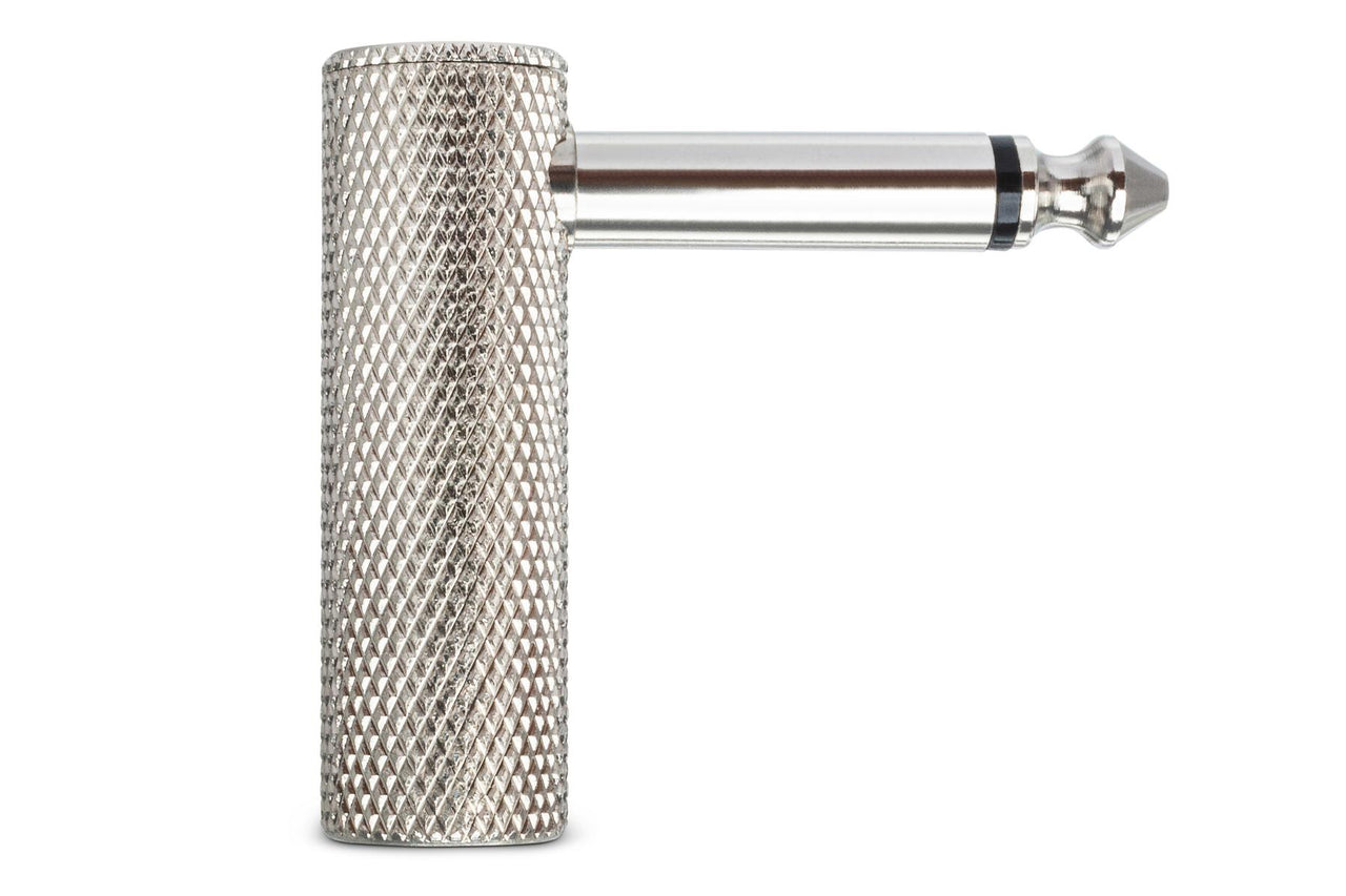 Hosa GPP-151 1/4 inch TS Female to 1/4 inch TS Male Right Angle Adapter