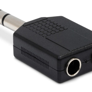 Hosa GPP-359 Dual 1/4" TRS Female to 1/4-inch TRS Male Adapter