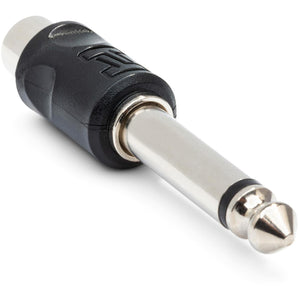 Hosa GPR-101 RCA Female to 1/4" TS Male Adapters 2-pack