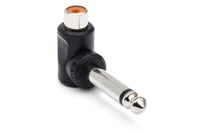 Thumbnail for Hosa GPR-123 Right-angle Adaptors, RCA to 1/4 in TS -2 PCS