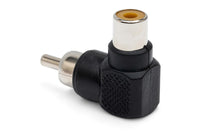 Thumbnail for Hosa GRA-259 Right-angle Female RCA to Male RCA Adapters (2-pack)