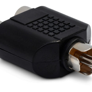 Hosa GRF-398 RCA Male to Dual RCA Female Y Adapter