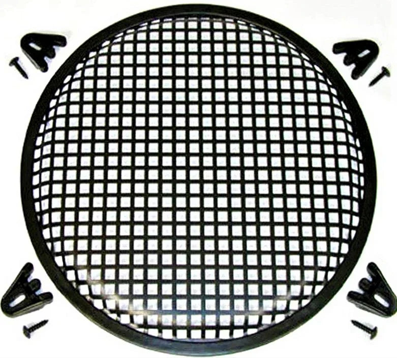 MK 2 Pack 15" Inch Grill Waffle Speaker Subwoofer Grills Clips Screw
