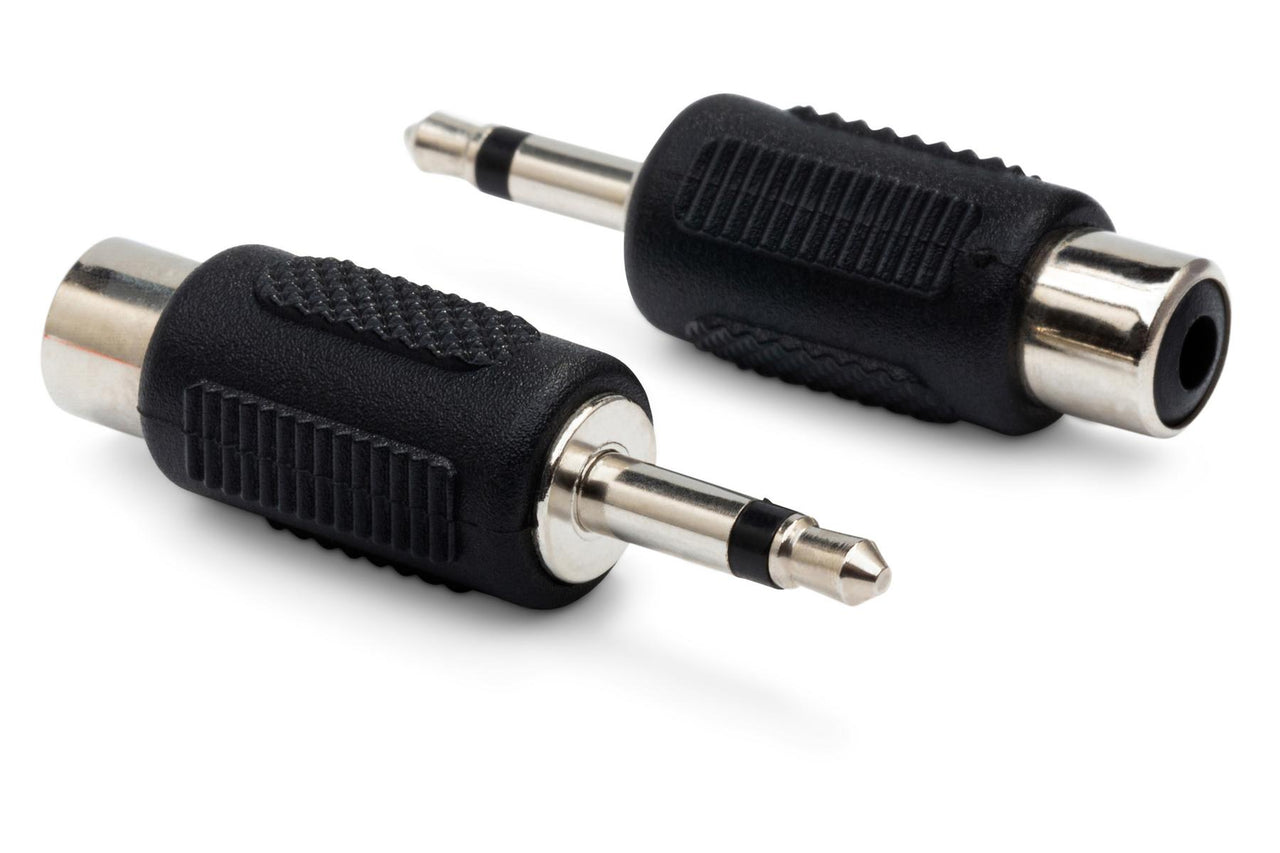 Hosa GRM-114 RCA Female to 3.5mm TS Male Adapters (2-pack)