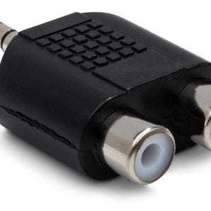 Hosa GRM-193 Dual RCA Female to 3.5mm TRS Male Adapter