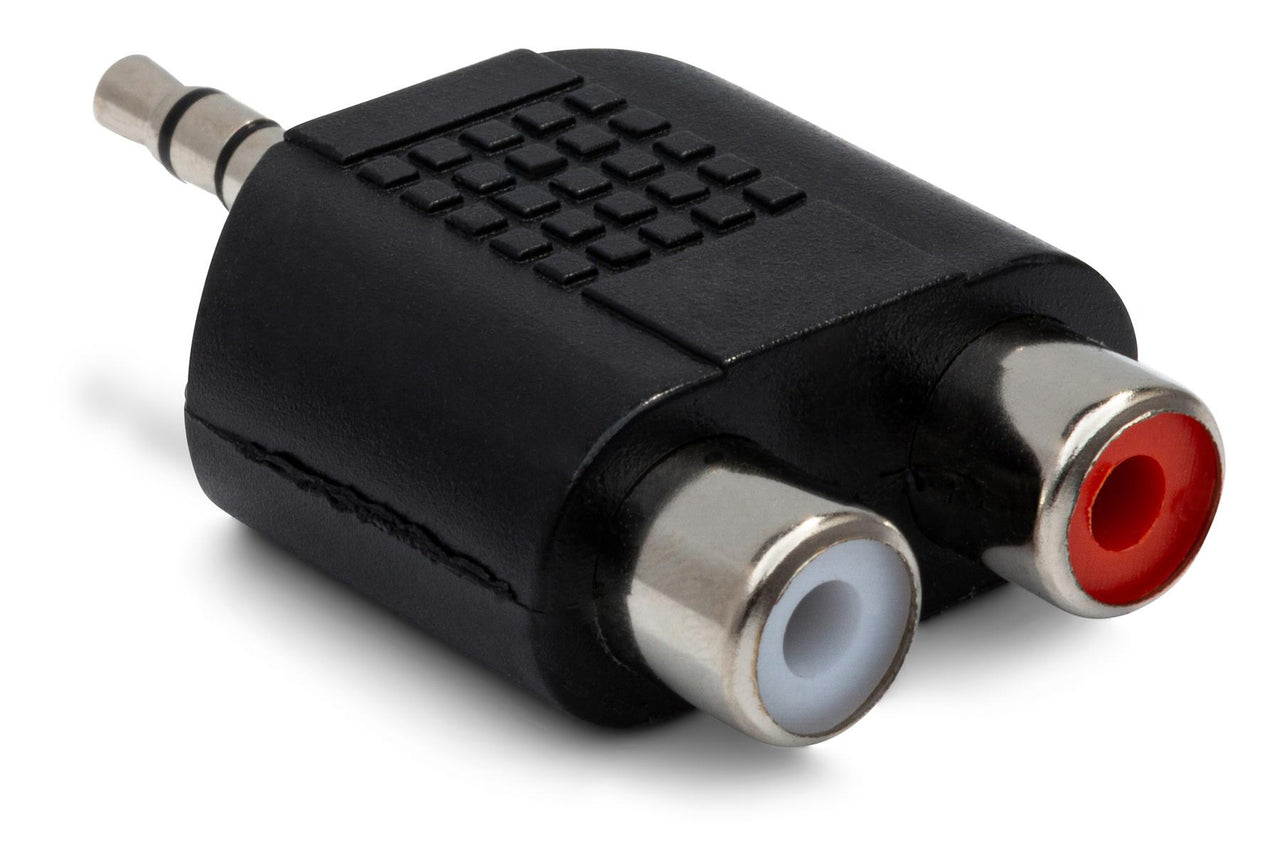 Hosa GRM-193 Dual RCA Female to 3.5mm TRS Male Adapter