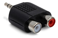 Thumbnail for Hosa GRM-193 Dual RCA Female to 3.5mm TRS Male Adapter