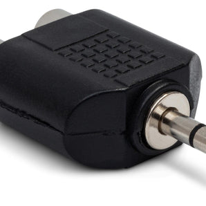Hosa GRM-193 Dual RCA Female to 3.5mm TRS Male Adapter