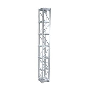 Galaxy Stage GS-1208 8' Long 12" Box Truss with Bolts Professional 12" Square Aluminum Truss Section