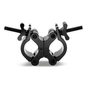 Galaxy Stage GS-C110P Double Swivel Cheeseboro Clamp Heavy-Duty Adjustable Truss Connector Black