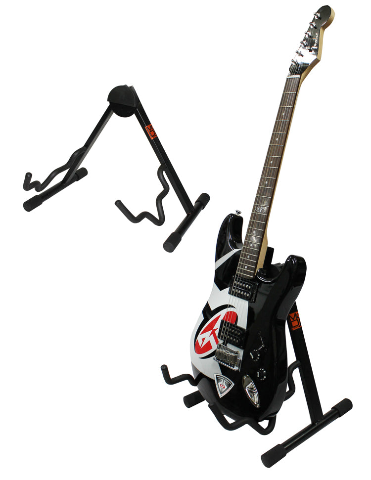 MR DJ GS200 16"H Lightweight Heavy-Duty A-Frame Single Guitar Stand