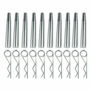 Galaxy Stage GS34-PC 10 Pack of Pins and Safety Clips for GS34 Truss Professional Truss Connection Hardware Kit