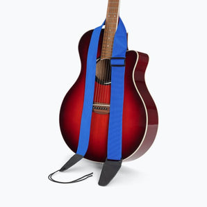 On-Stage GSA10BL Guitar Strap with Leather Ends