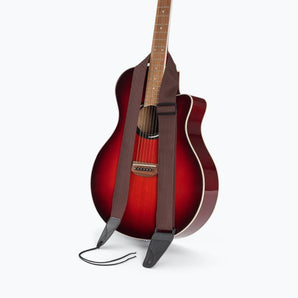 On-Stage GSA10BR Guitar Strap with Leather Ends